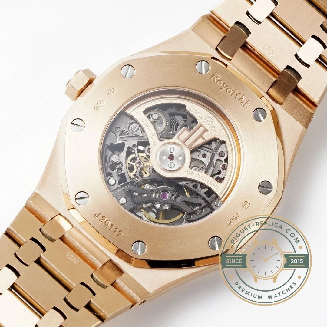 Audemars Piguet super clone Royal Oak 15407OR transparent case back design
