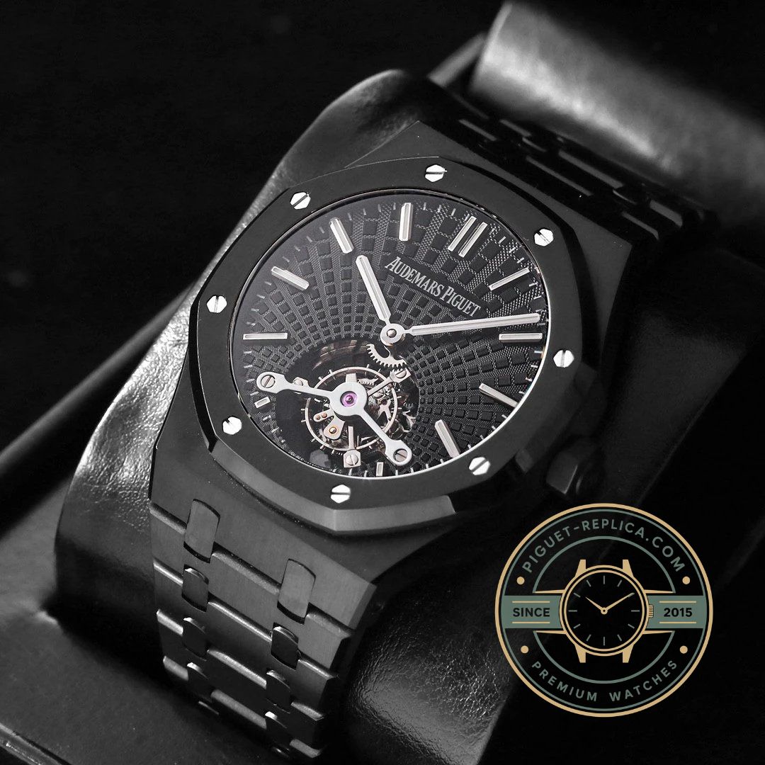 Audemars Piguet Royal Oak 26522CE.OO.1225CE.01 black ceramic case replica watch details