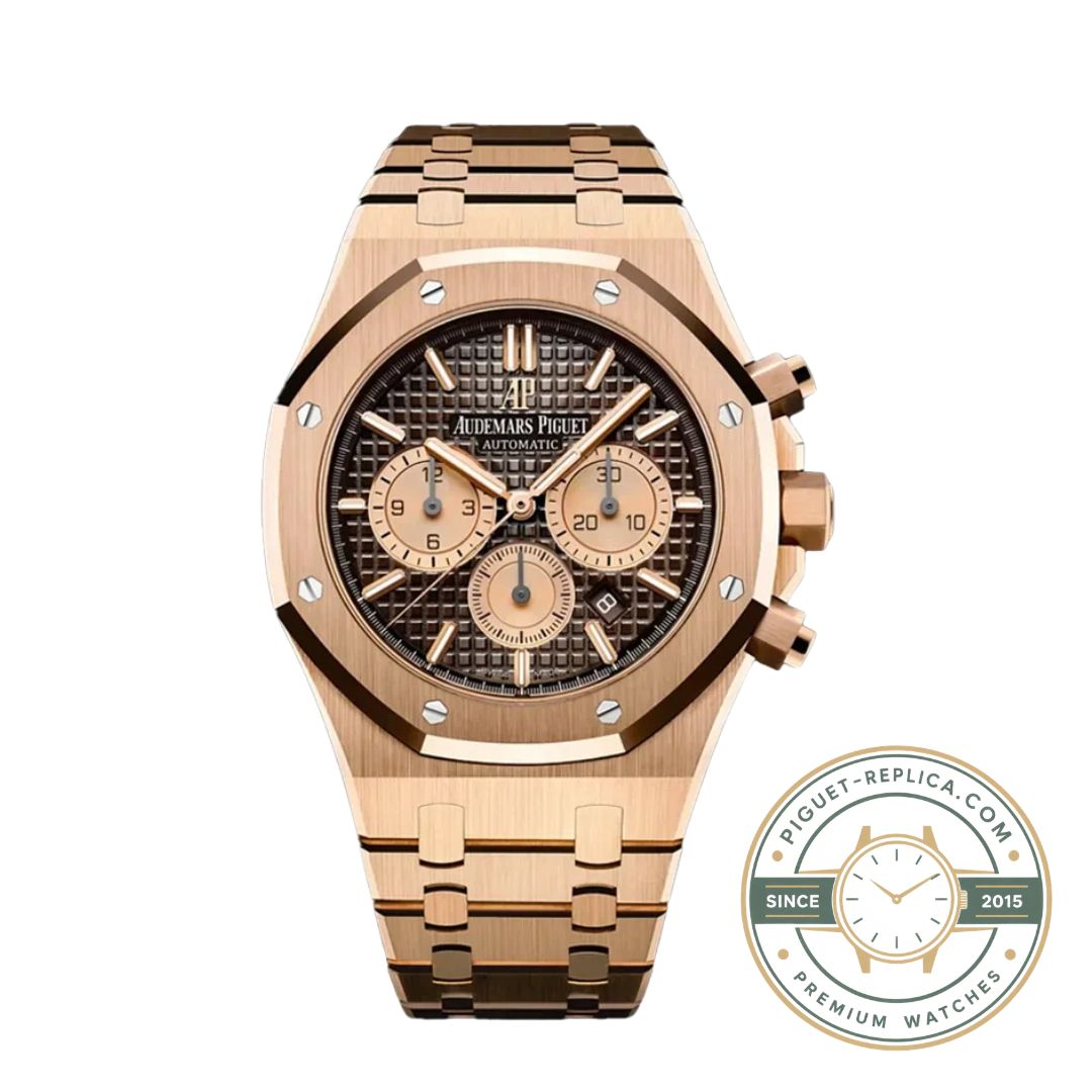 Audemars Piguet Royal Oak replica 26240 automatic flyback chronograph with brown dial