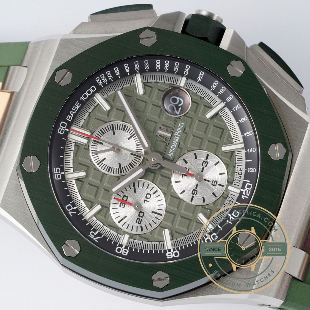 Royal Oak Offshore replica watch superclone with Audemars Piguet inspired chronograph design