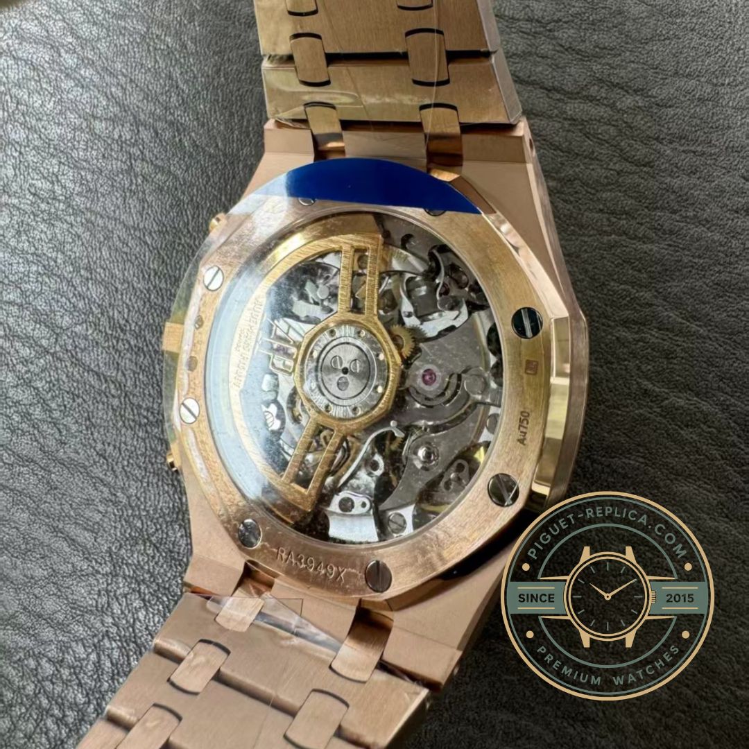 Audemars Piguet Royal Oak 26240OR green dial replica watch in 18K rose gold