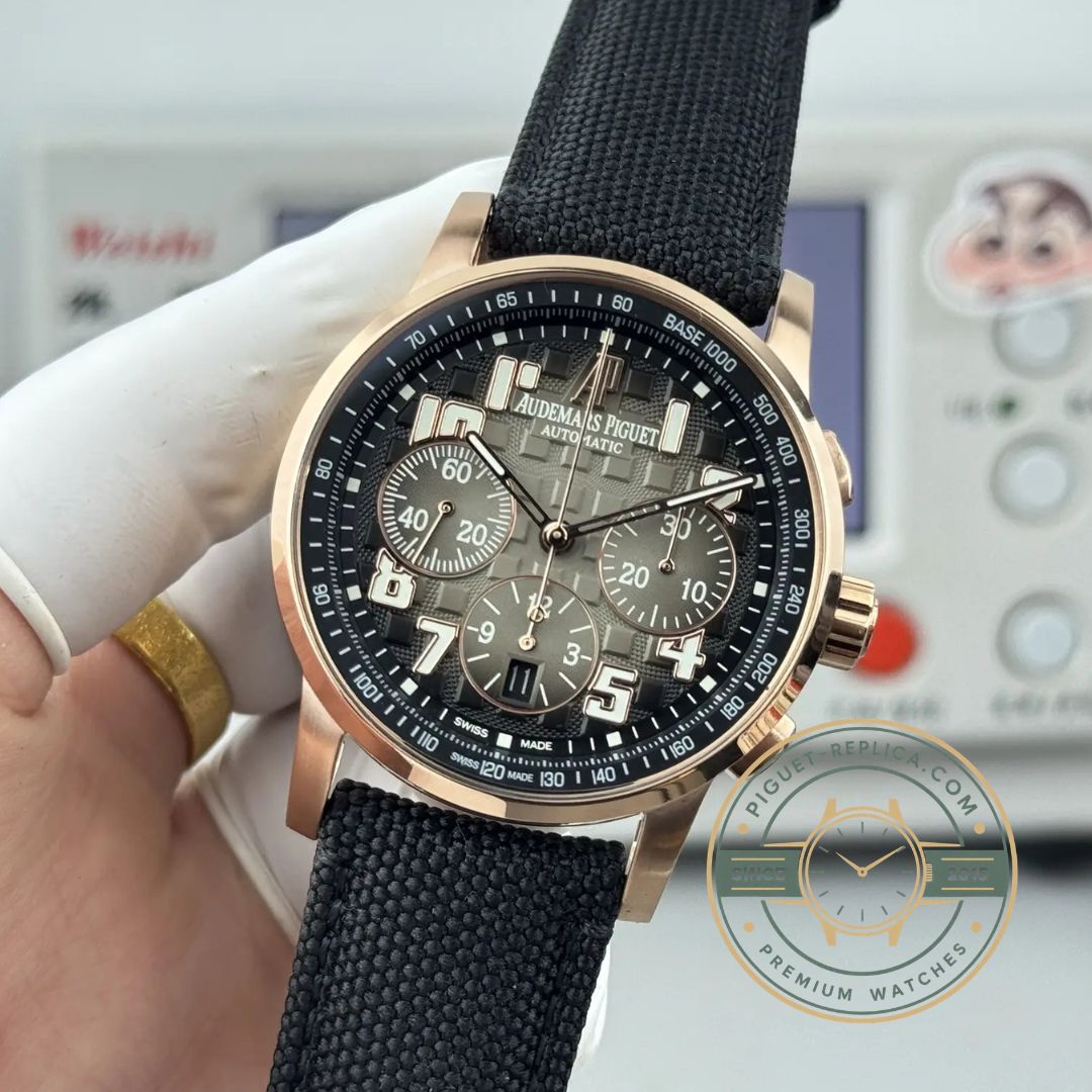 Super clone AP watch inspired by Audemars Piguet Code 11.59 with brown lacquer dial