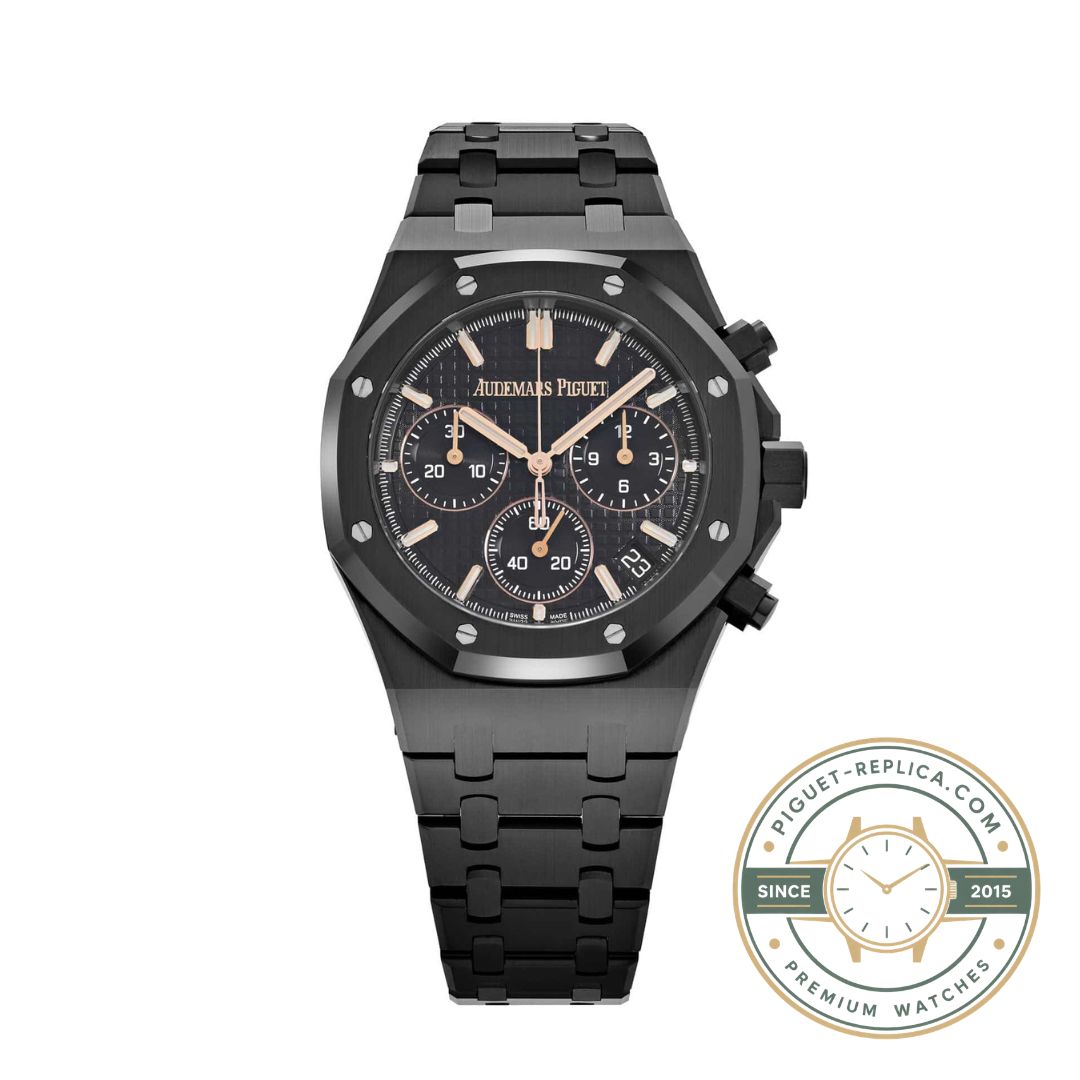 Super clone Audemars Piguet Royal Oak 26240CE replica with blue dial and ceramic construction