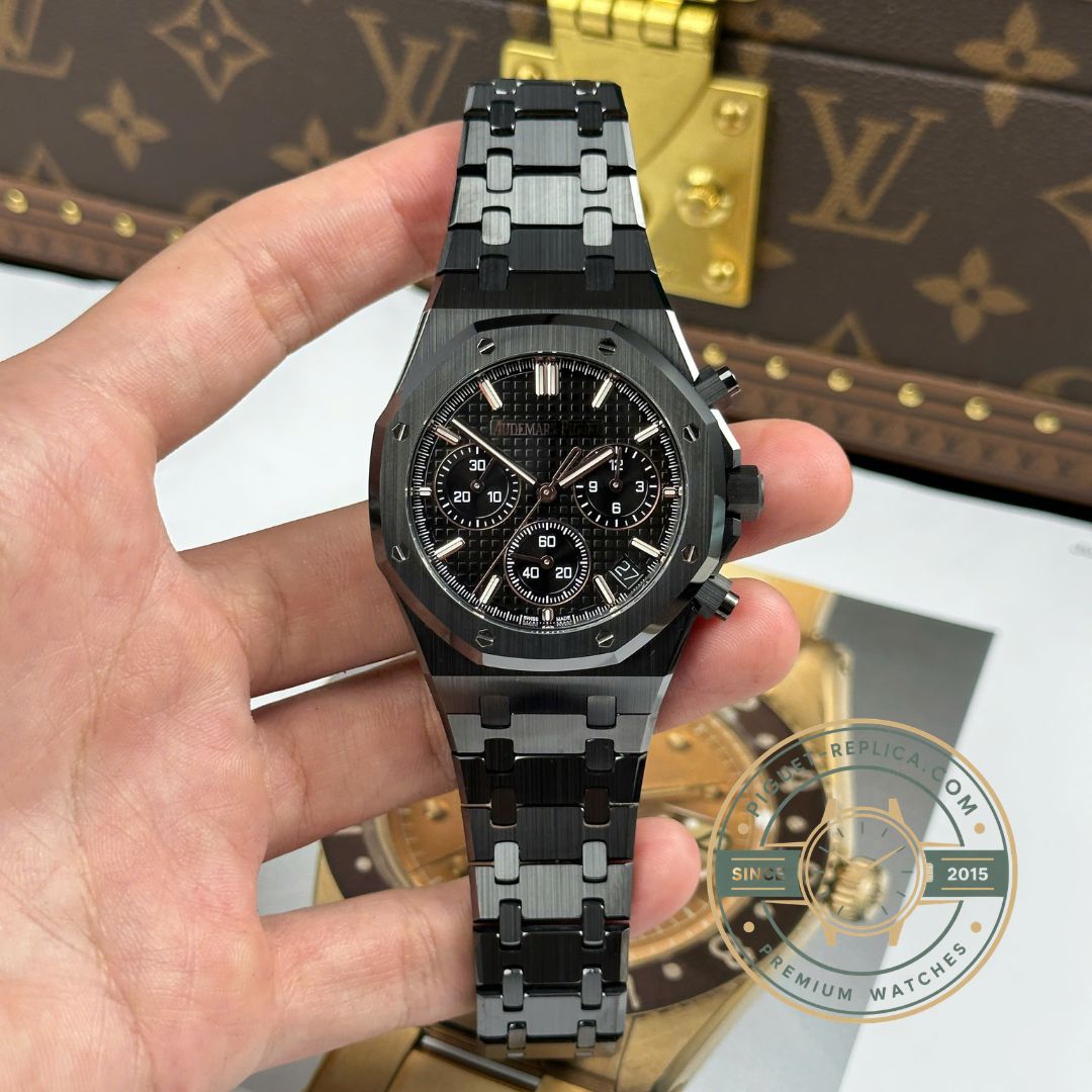 Audemars Piguet replica watch 26240CE with blue Grande Tapisserie dial