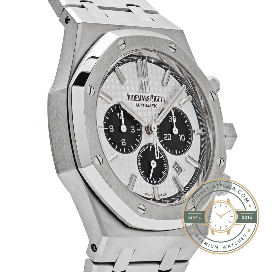Audemars Piguet Royal Oak 26331ST chronograph panda dial replica AP watch with stainless steel bracelet
