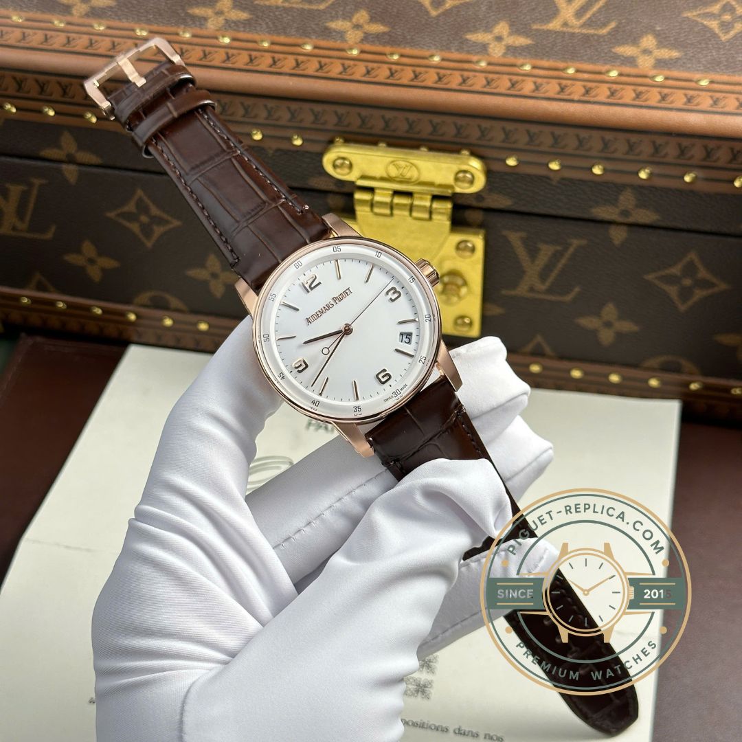AP watch rose gold replica inspired by the Audemars Piguet Code 11.59 collection