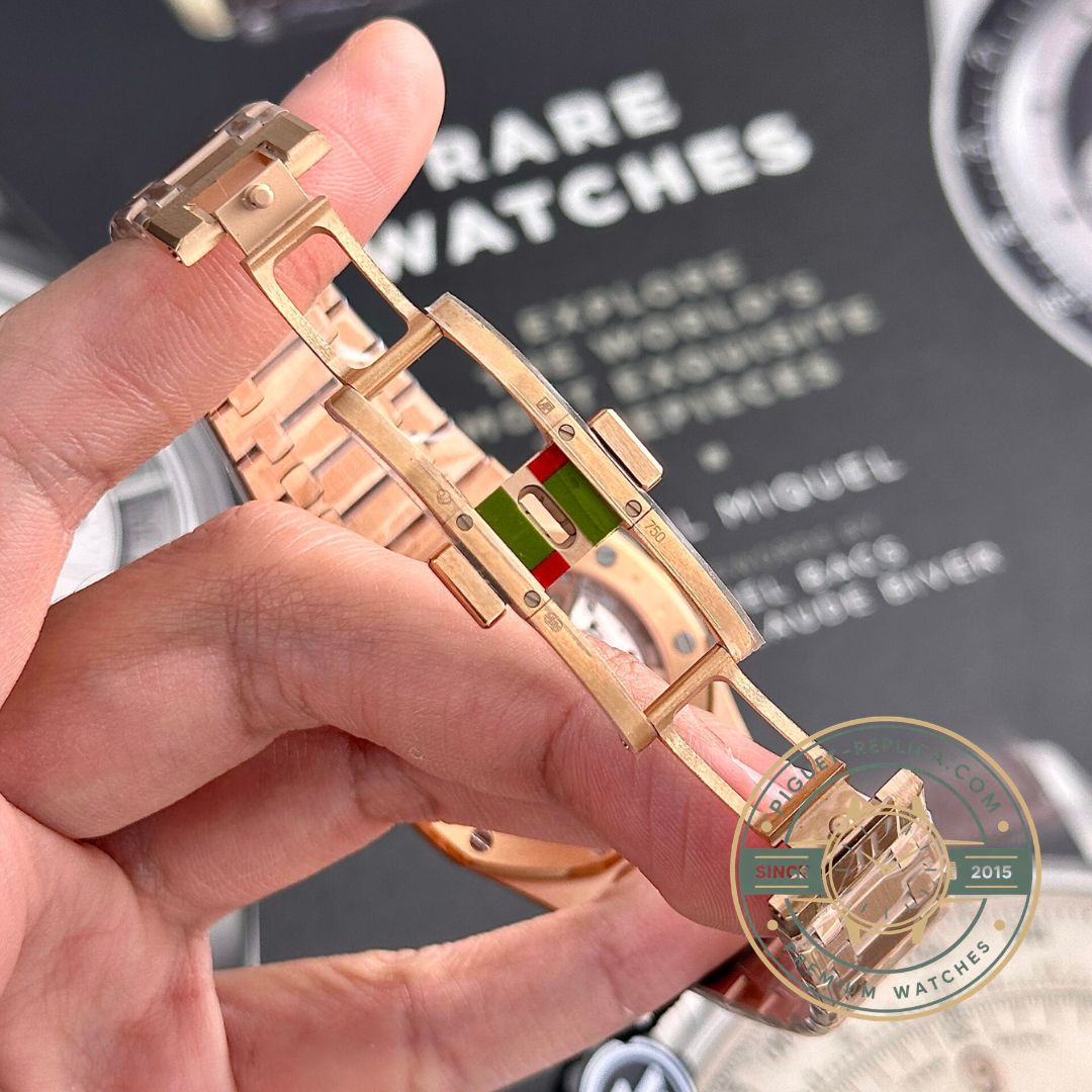 Replica Audemars Piguet Royal Oak Jumbo 16202.OR with Grande Tapisserie dial