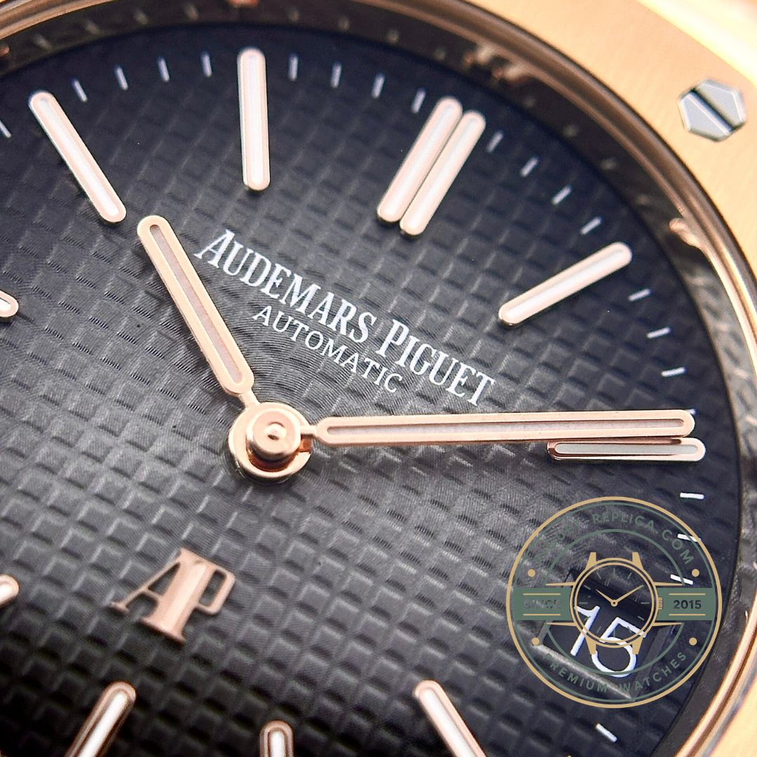 Audemars Piguet Royal Oak 16202.OR replica watch in 18K rose gold