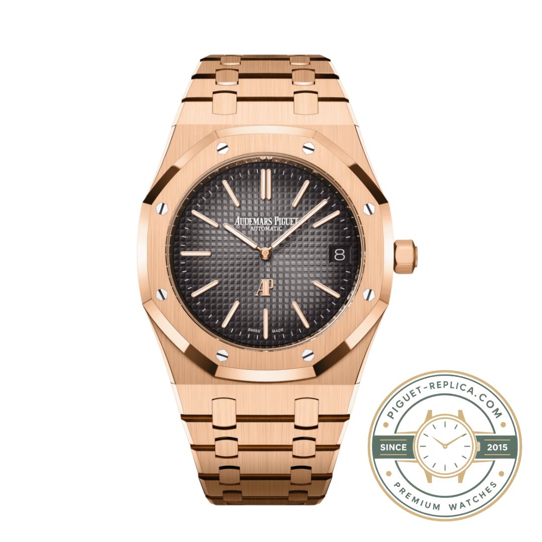 Audemars Piguet Royal Oak replica 16202.OR in 18K rose gold with integrated bracelet