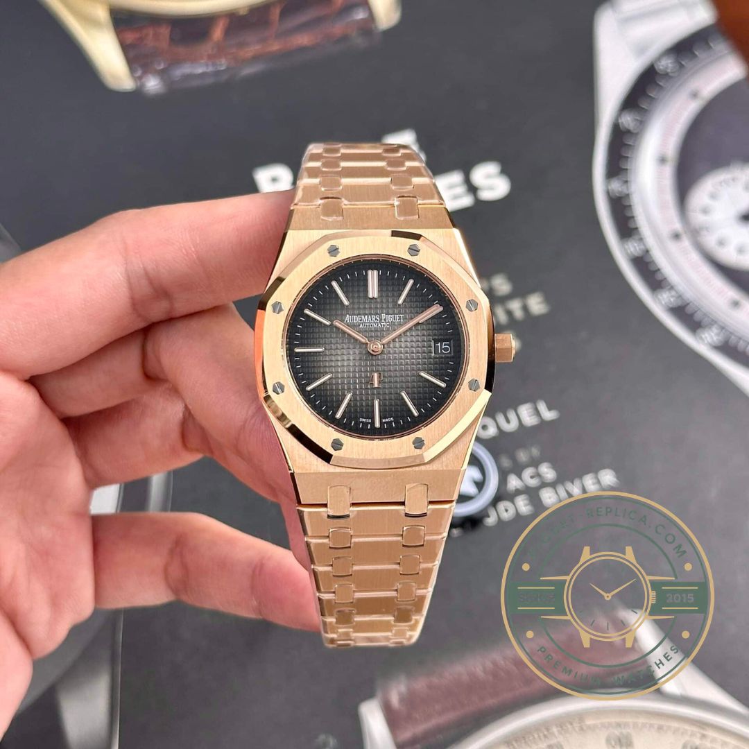 Royal Oak Jumbo Extra-Thin 16202.OR replica with ultra-thin automatic movement