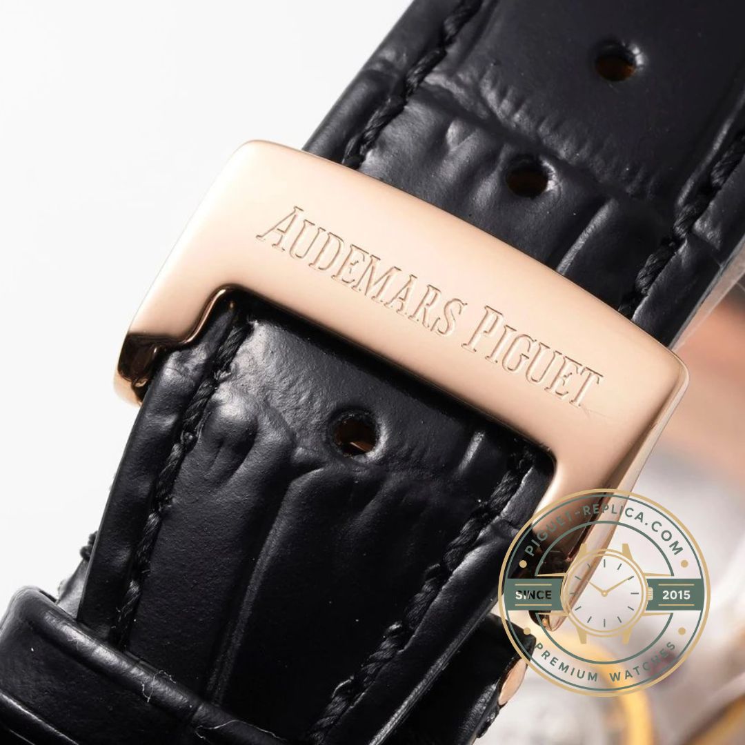 Audemars Piguet Royal Oak 15510OR rose gold case and bezel detail replica watch