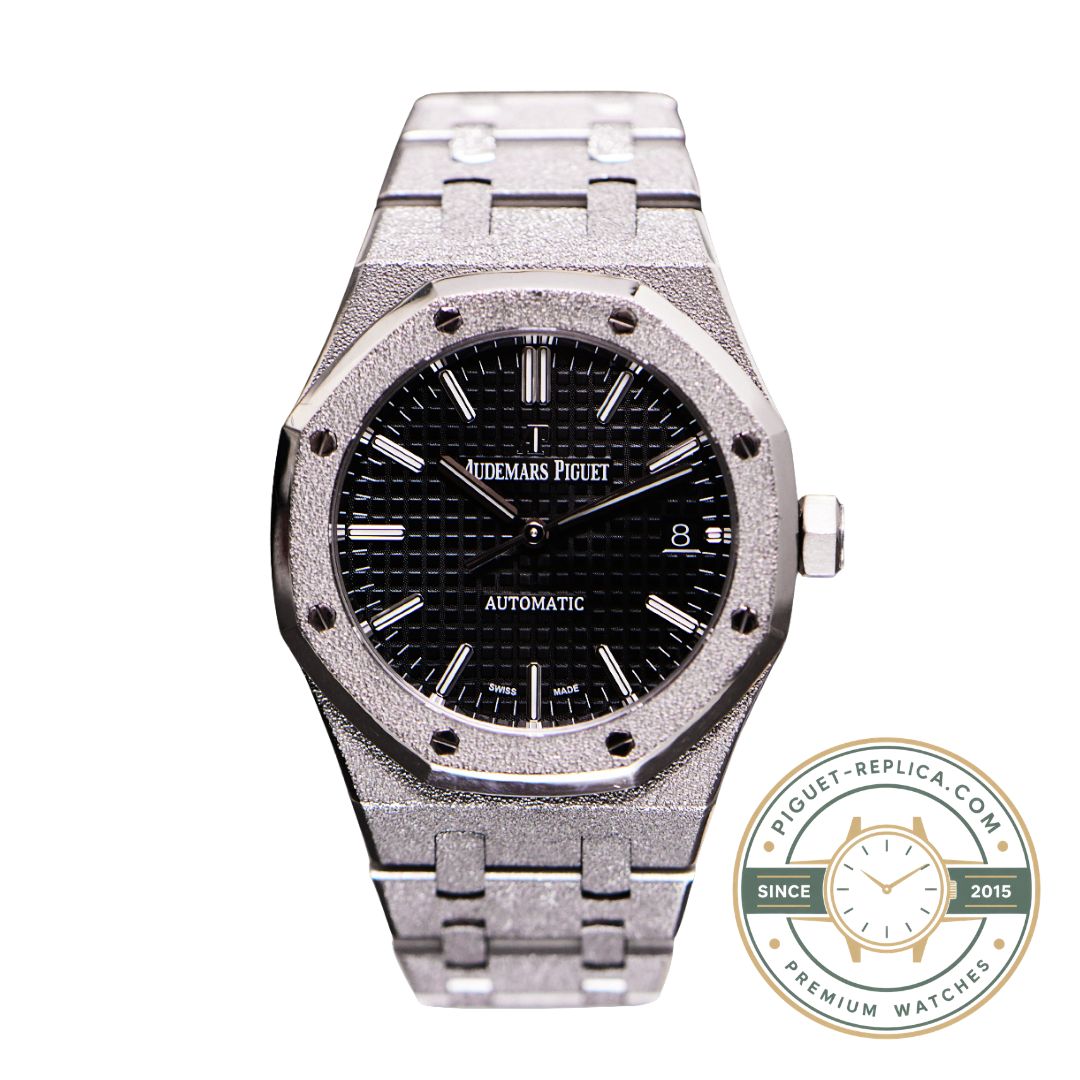 Audemars Piguet Royal Oak 15454BC frosted white gold case replica watch