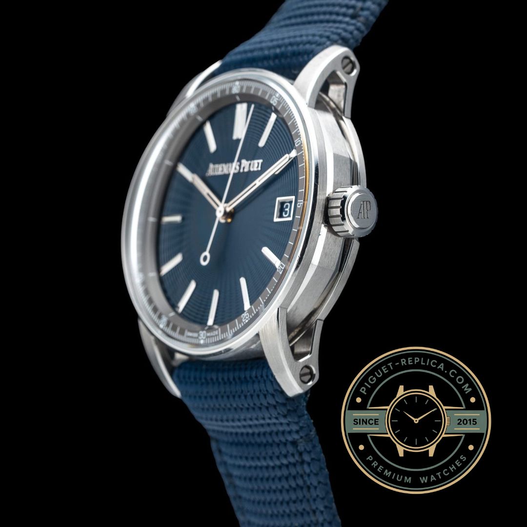 AP replica watch CODE 11.59 15210ST super clone design with blue lacquered dial