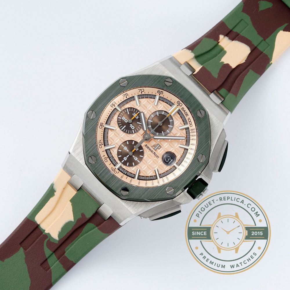 Audemars Piguet Royal Oak Offshore Khaki Gold Dial Swiss Movement replica watch
