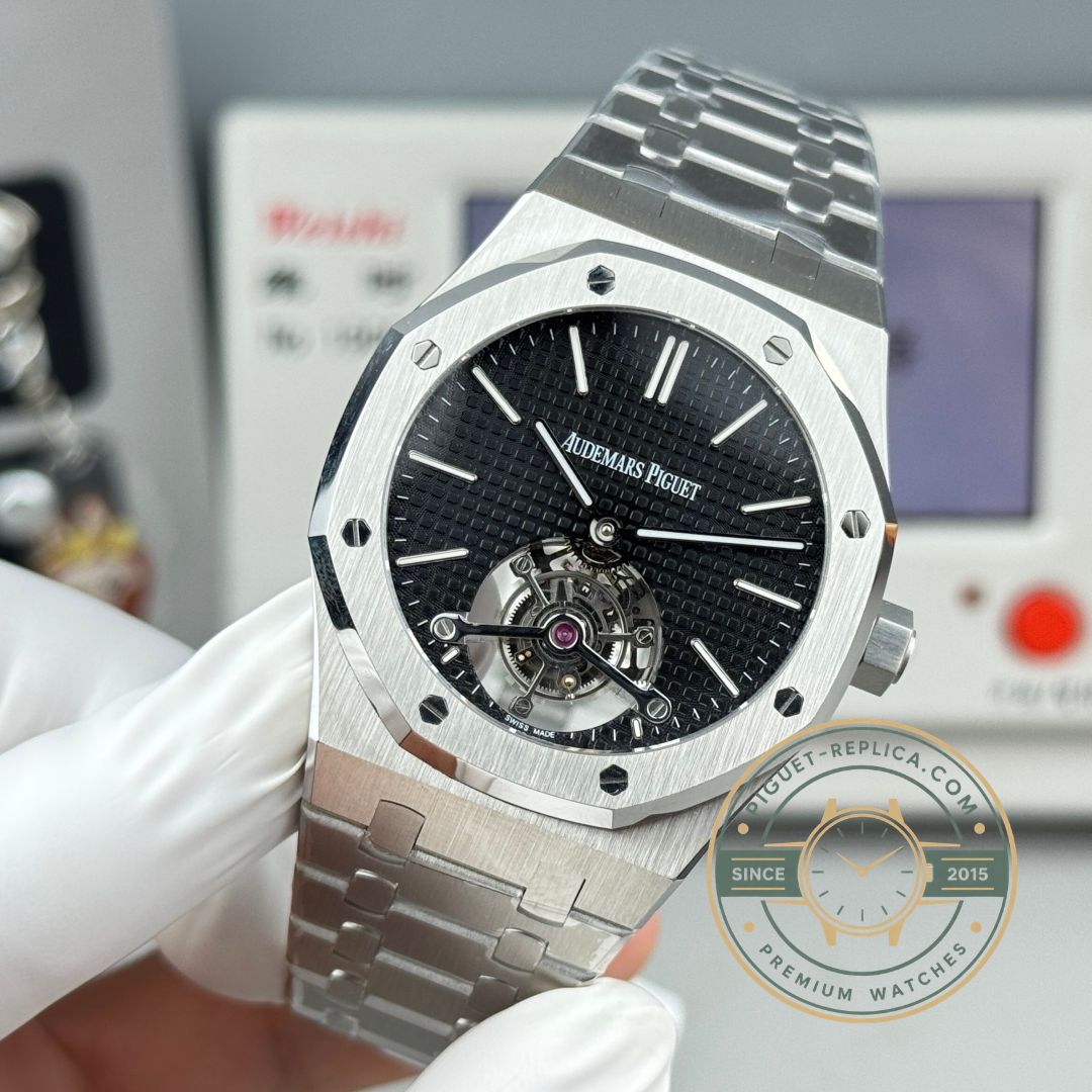 Audemars Piguet Royal Oak Tourbillon 26512ST black dial stainless steel case replica