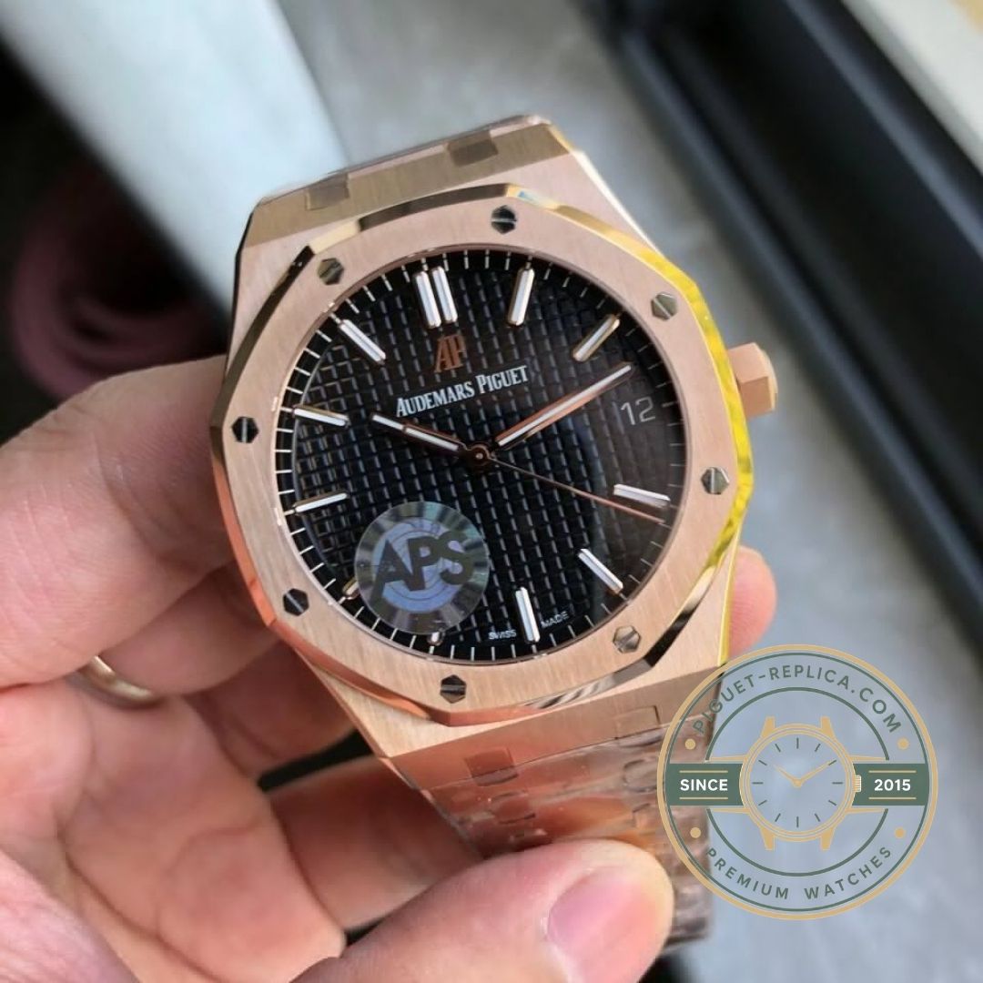 APS Royal Oak 15500OR replica watch featuring modified CAL.4302 automatic movement