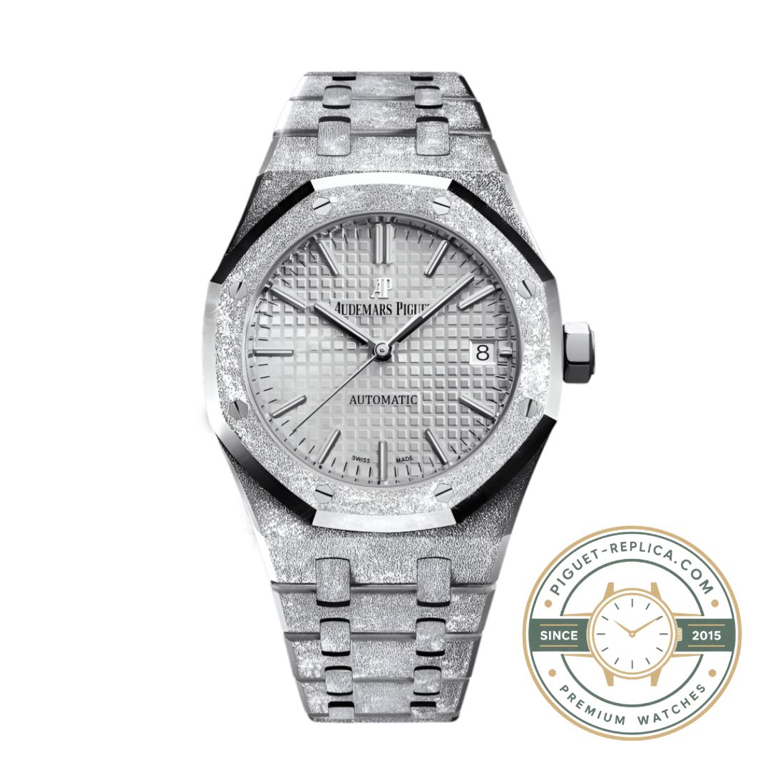 Audemars Piguet Royal Oak 15454BC replica watch with frosted white gold case