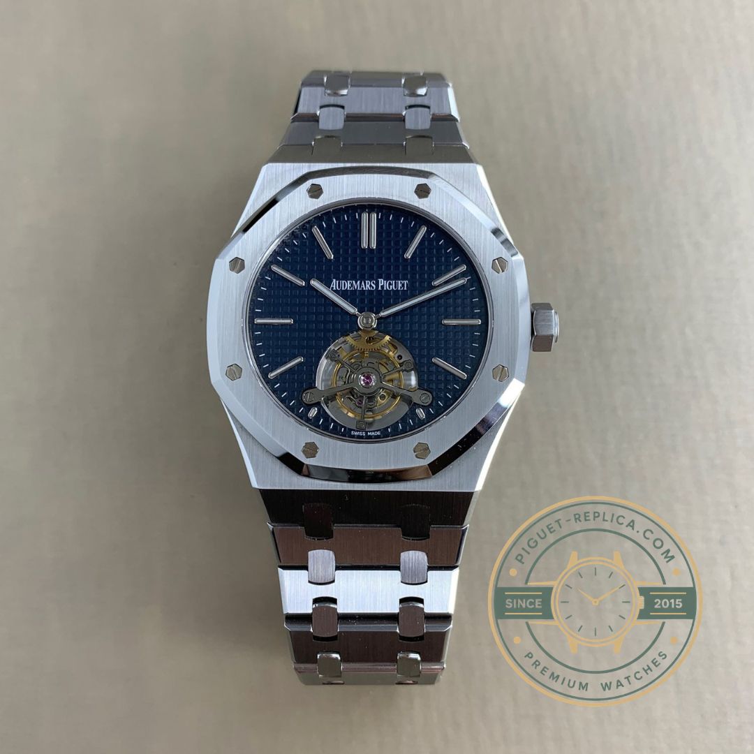 Replica Audemars Piguet Royal Oak Tourbillon exhibition caseback view
