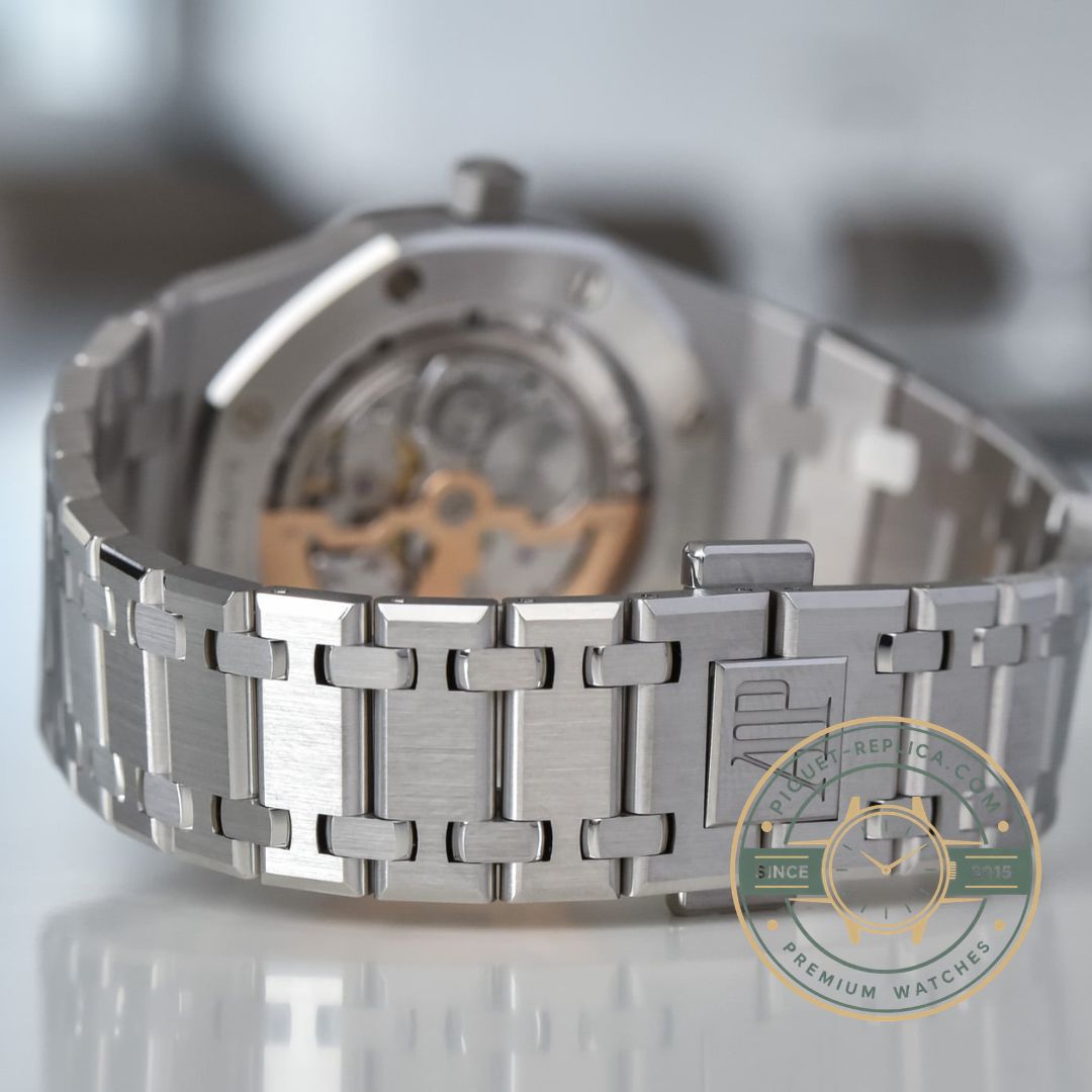 Audemars Piguet Royal Oak 15202PT platinum case smoked green dial super clone watch