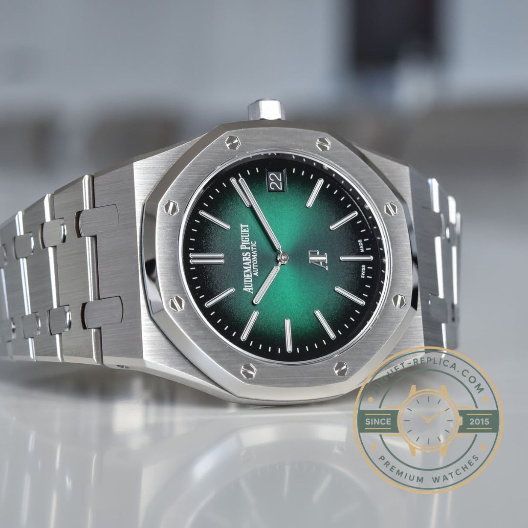Audemars Piguet Royal Oak 15202PT smoked green super clone watch high quality details