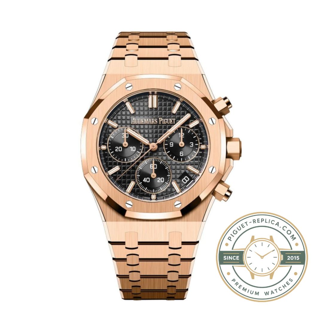 Audemars Piguet replica watch 26240OR with 18K rose gold case and integrated bracelet