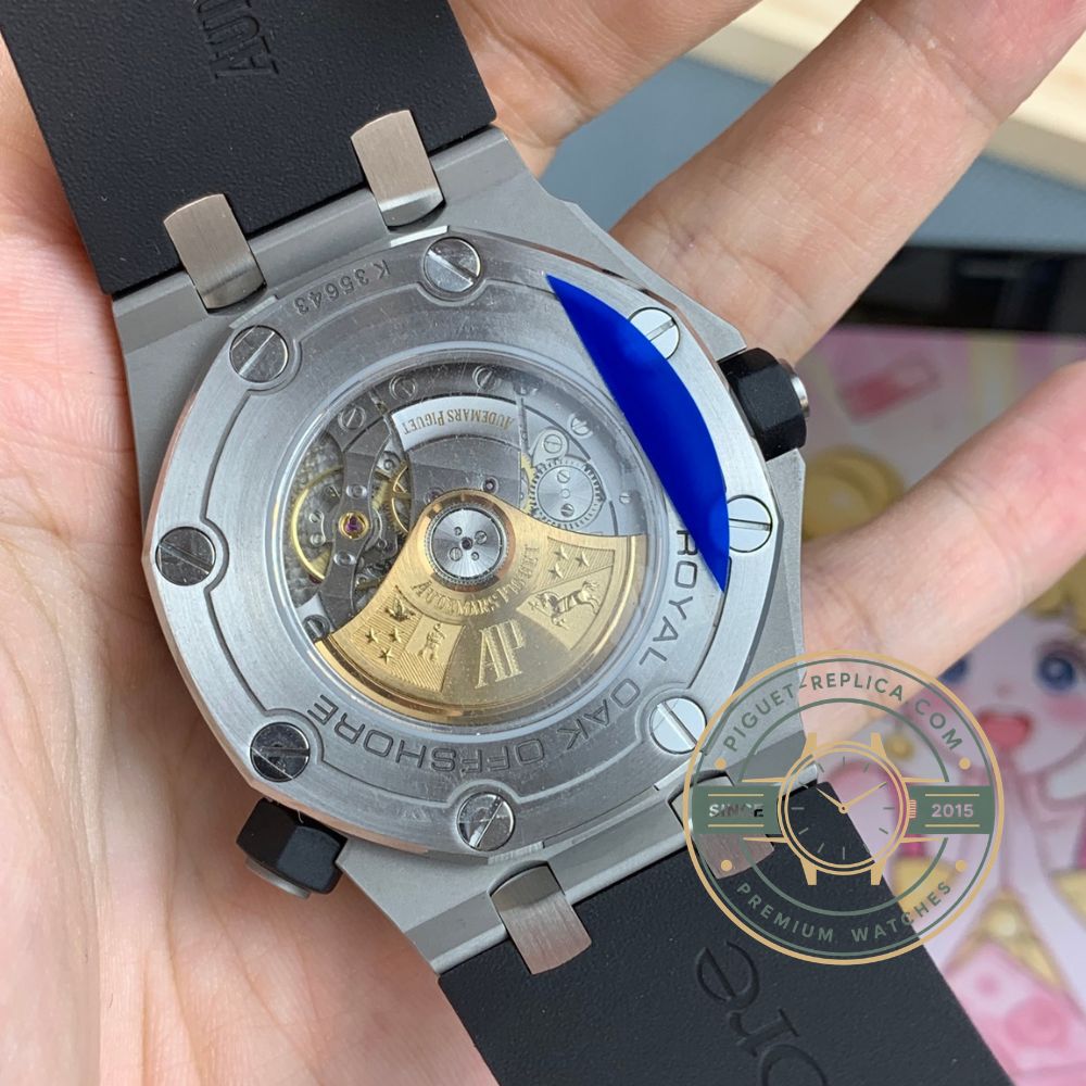 Replica Audemars Piguet Offshore watch black dial 42mm with Royal Oak alternative luxury styling