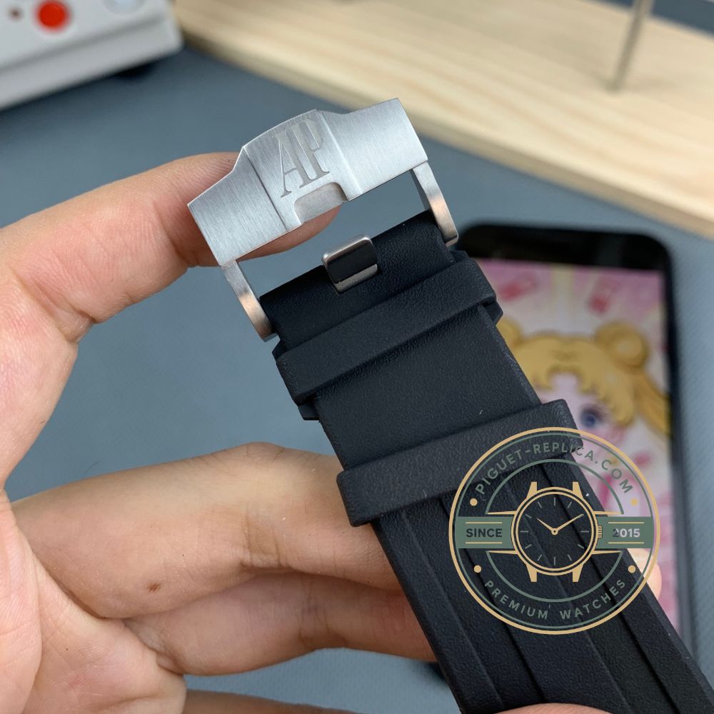 Super clone Audemars Piguet Royal Oak Offshore 15710ST black dial replica AP watch with Swiss replica quality