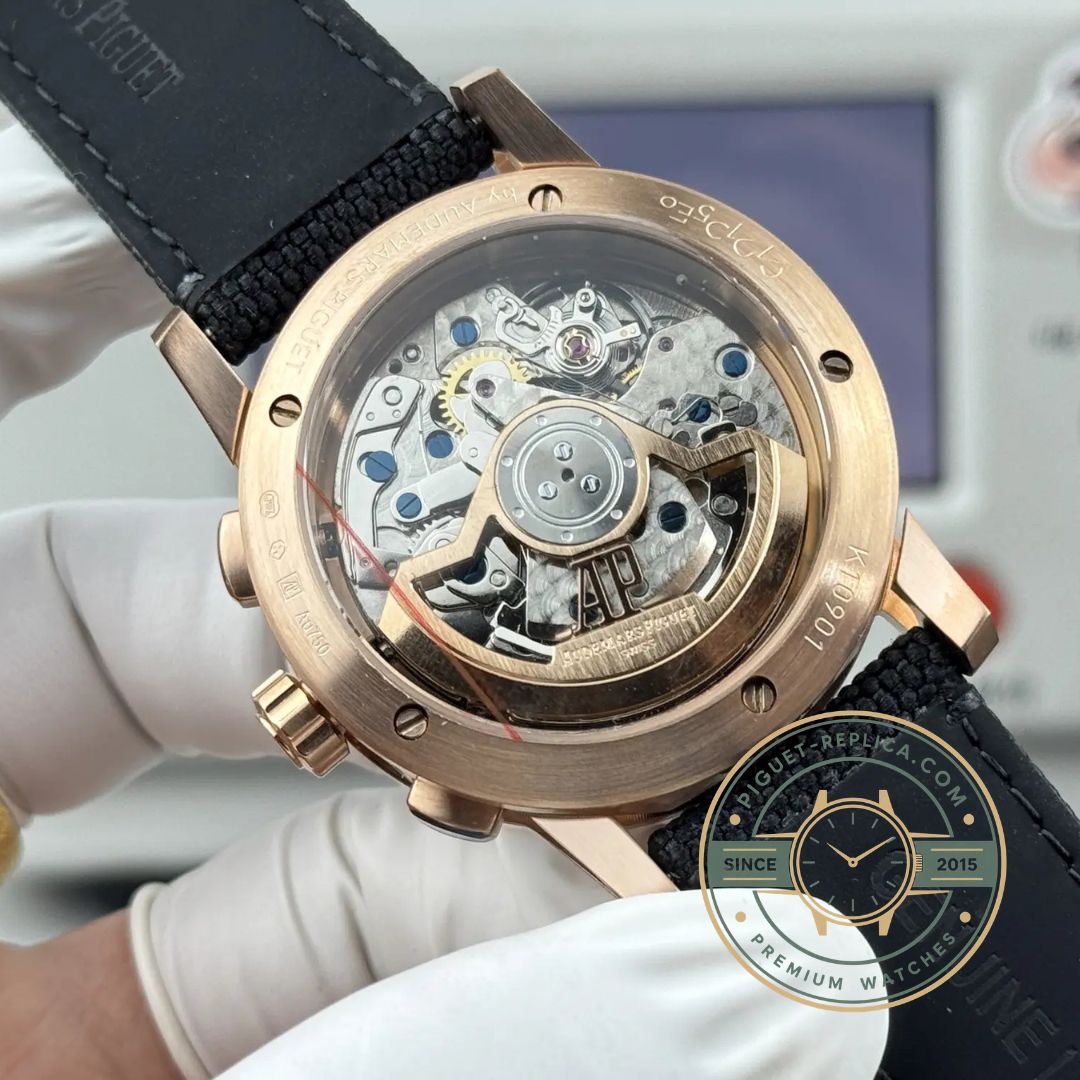 Audemars Piguet Code 11.59 41mm gold super clone watch with black dial