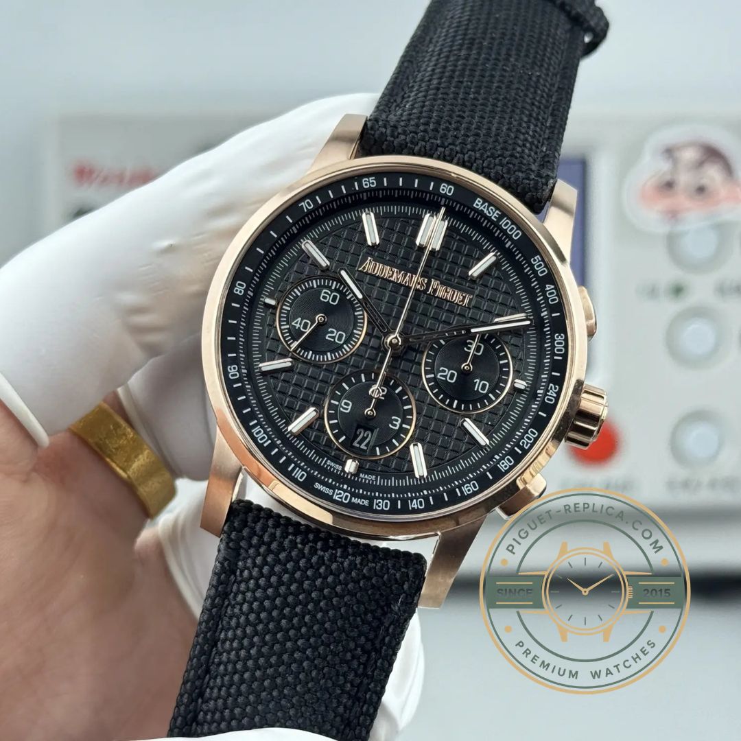 Replica Audemars Piguet Code 11.59 41mm Gold 260483 Black Dial luxury replica watch