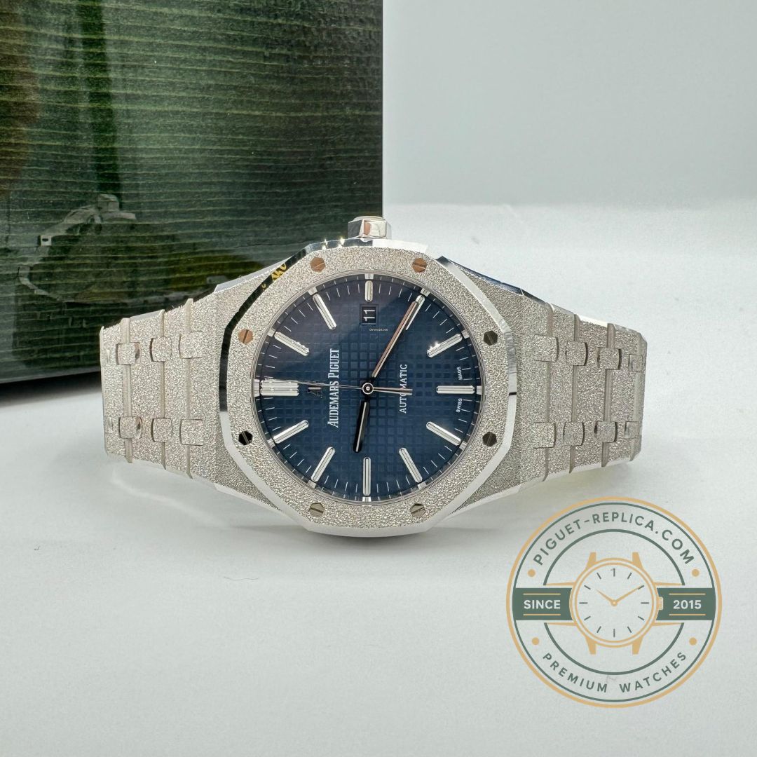 Audemars Piguet Royal Oak 37mm blue dial superclone watch replica with sapphire crystal