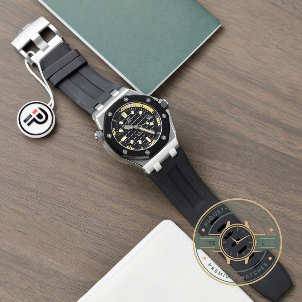 Royal Oak Offshore super clone AP watch in black ceramic with Audemars Piguet replica style and sporty design