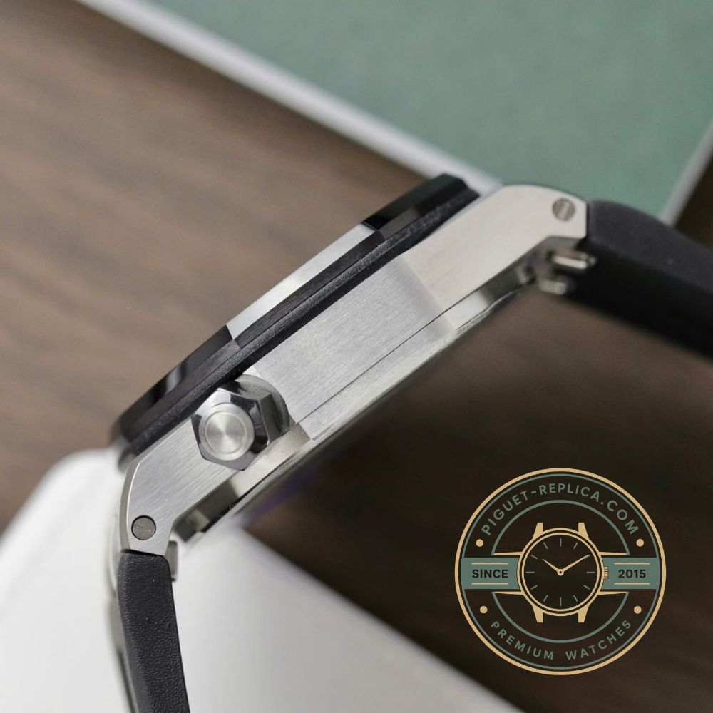 AP watch replica black dial 15720CN superclone with Royal Oak Offshore design and premium finishing