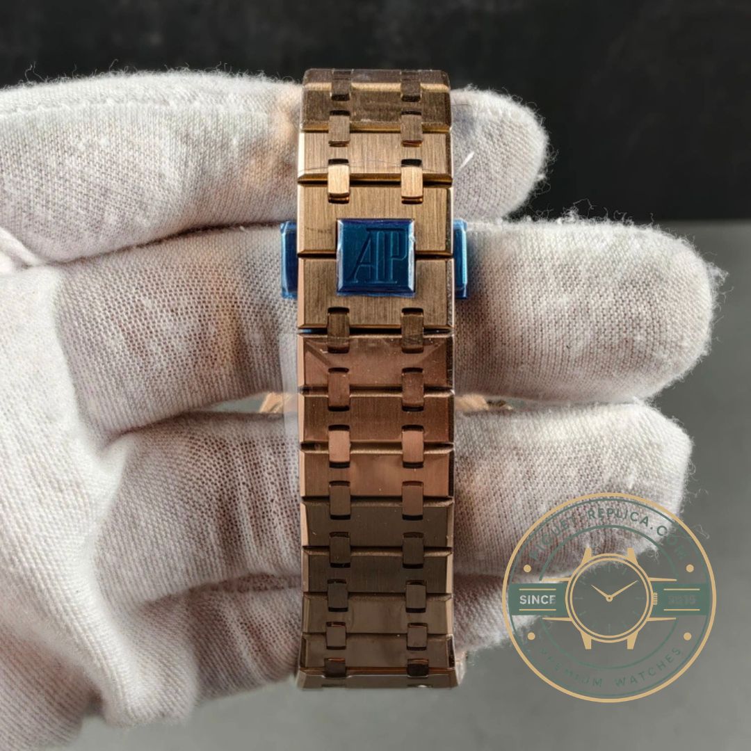 Audemars Piguet Royal Oak 26240OR white dial replica watch in 18K rose gold