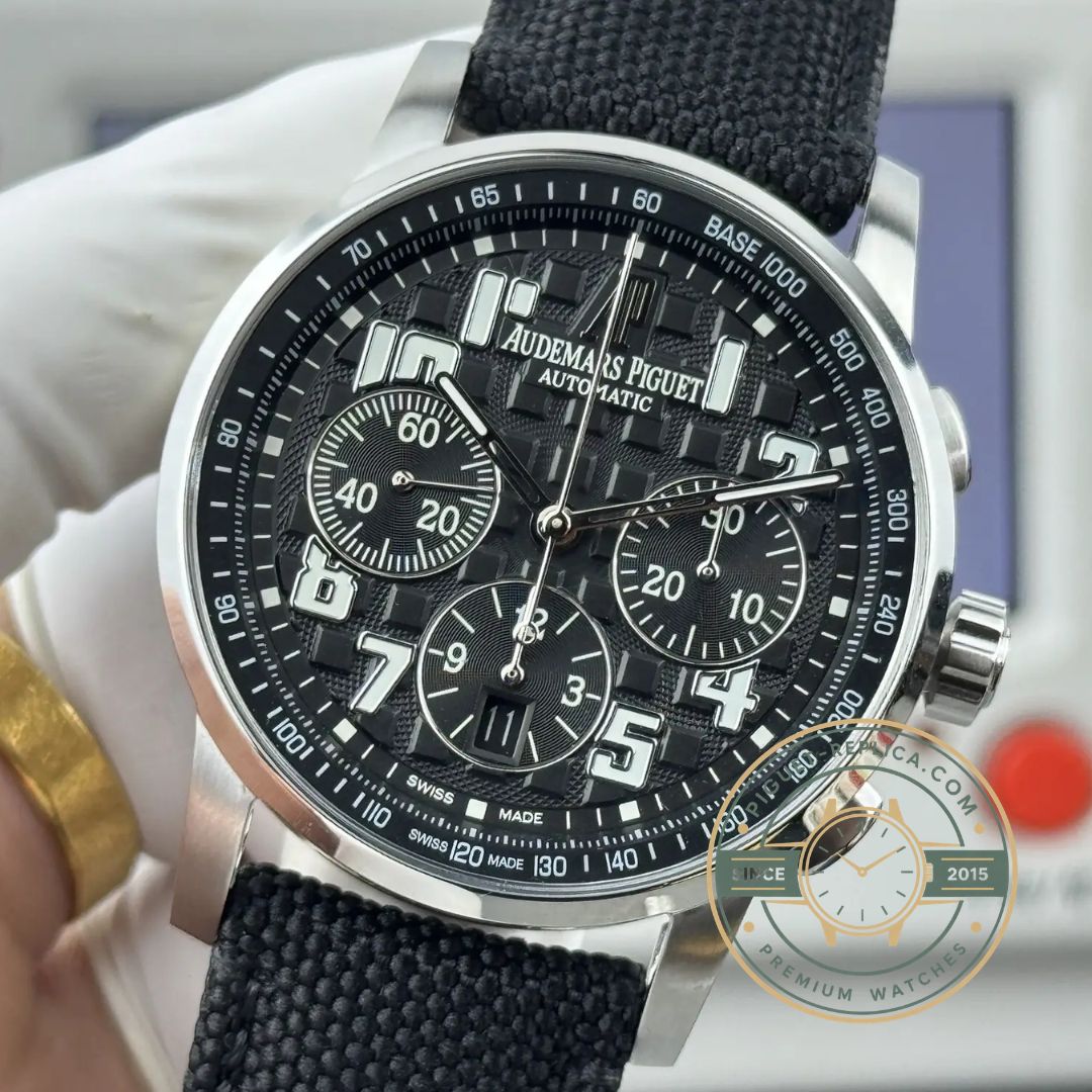 Best AP replica Code 11.59 watch with luxury black dial appearance