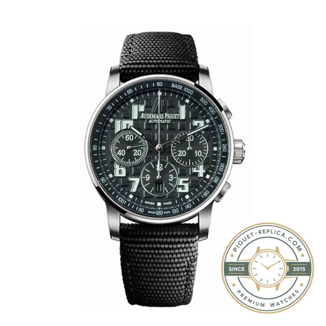 Audemars Piguet Swiss replica Code 11.59 watch featuring sapphire crystal and leather strap