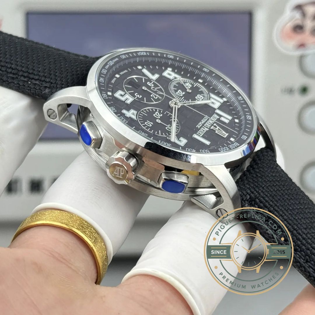 AP replica watch black dial automatic timepiece with Code 11.59 design