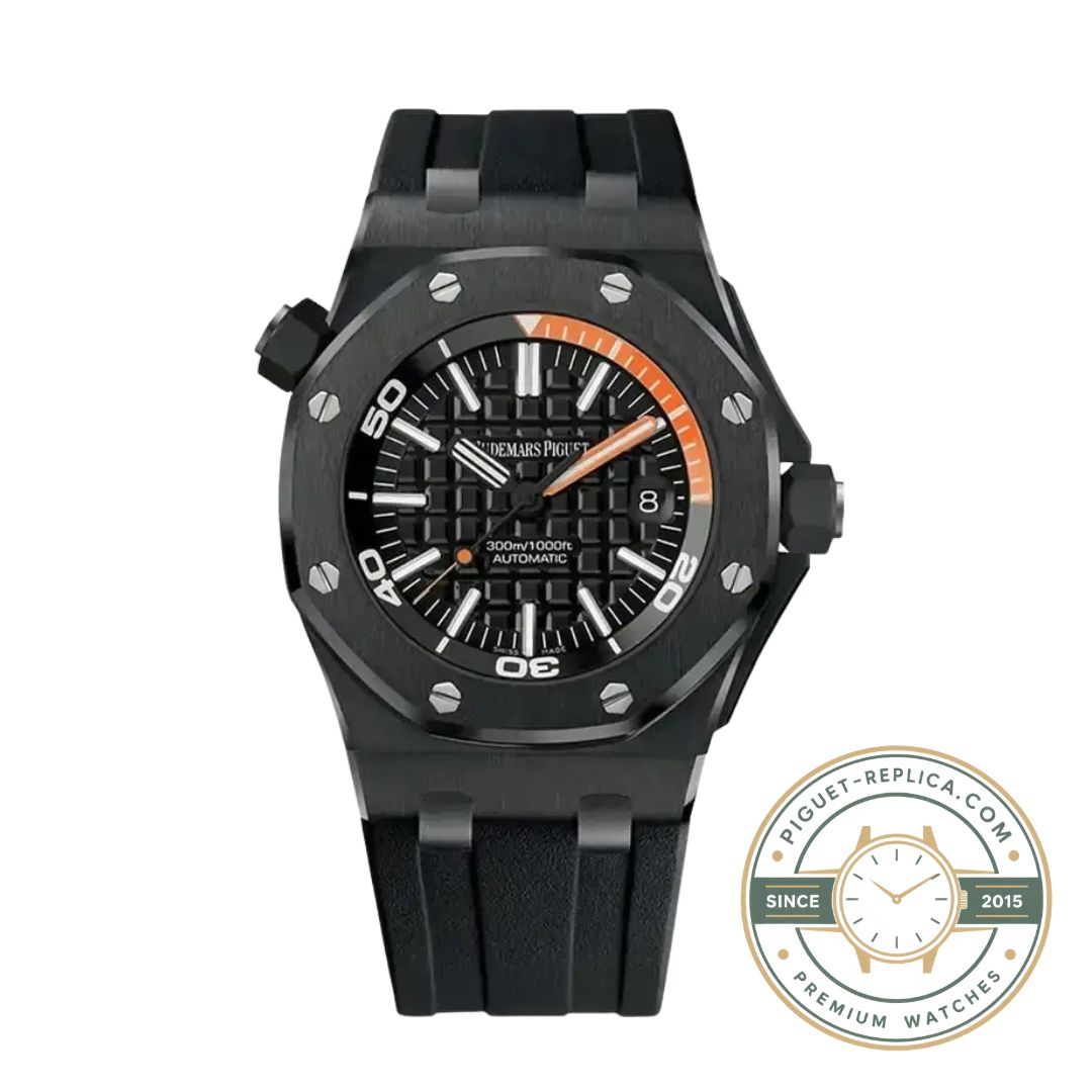 AP Offshore replica 15707CE premium superclone watch with high quality ceramic case and Audemars Piguet inspired details