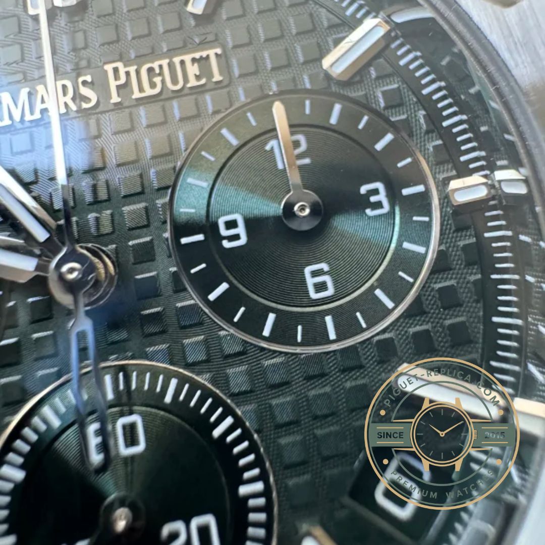 Super clone Audemars Piguet Royal Oak 26240ST replica with green dial and stainless steel case
