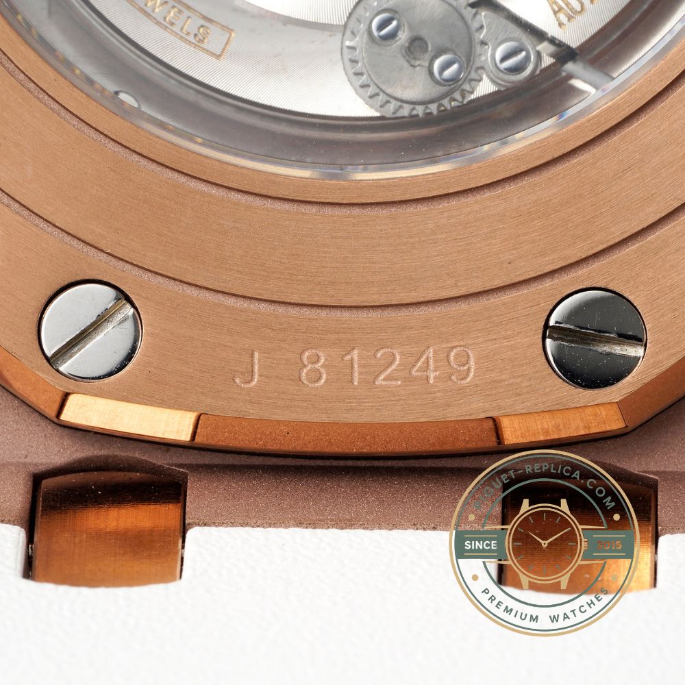 Super clone Audemars Piguet Royal Oak Offshore 26408OR with a white dial and rose gold case