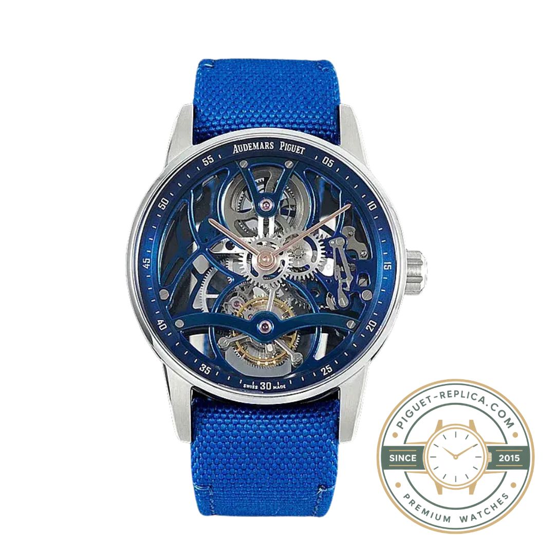 AP skeleton replica tourbillon watch featuring detailed movement display and high quality case