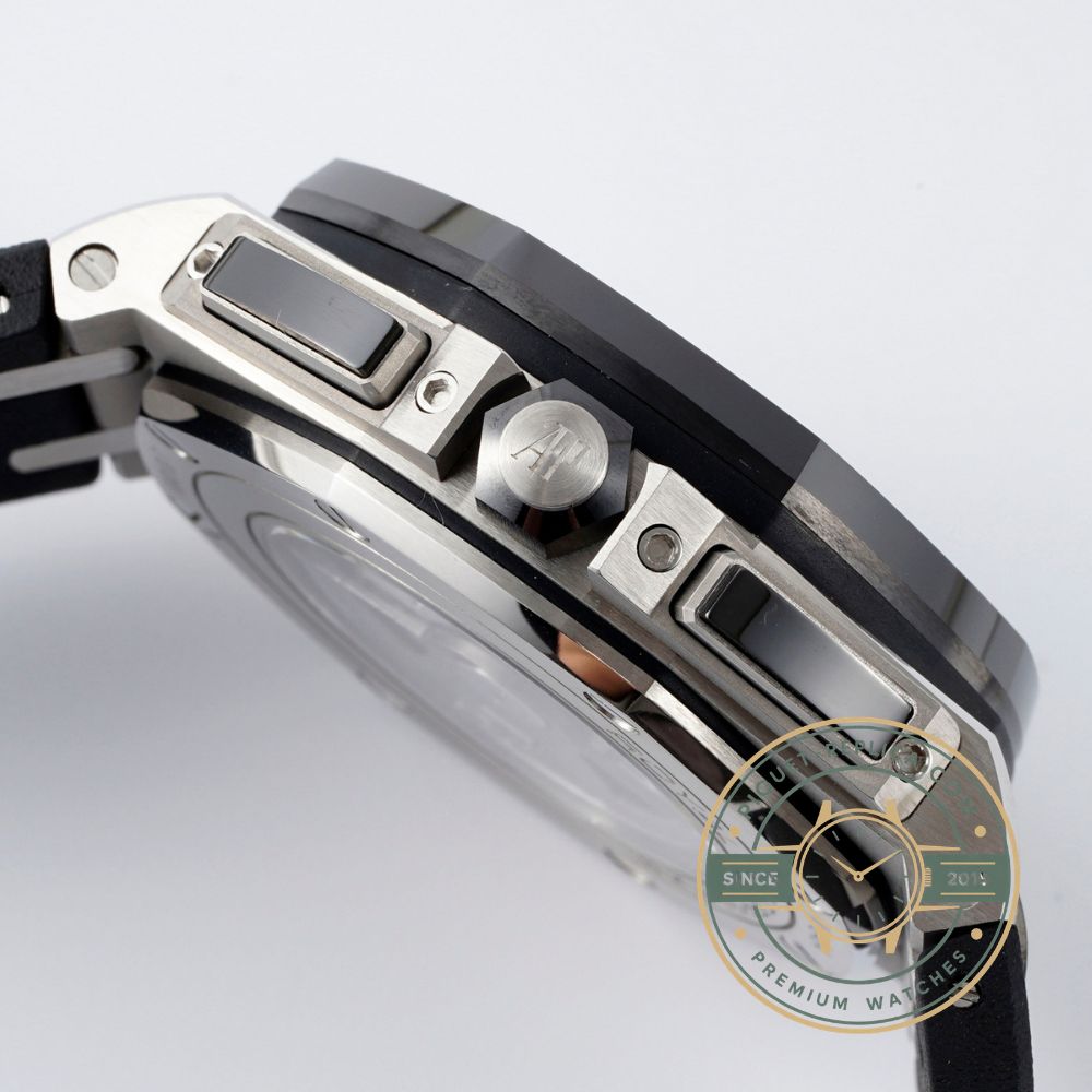 Royal Oak Offshore 26400SO black dial rubber strap replica watch