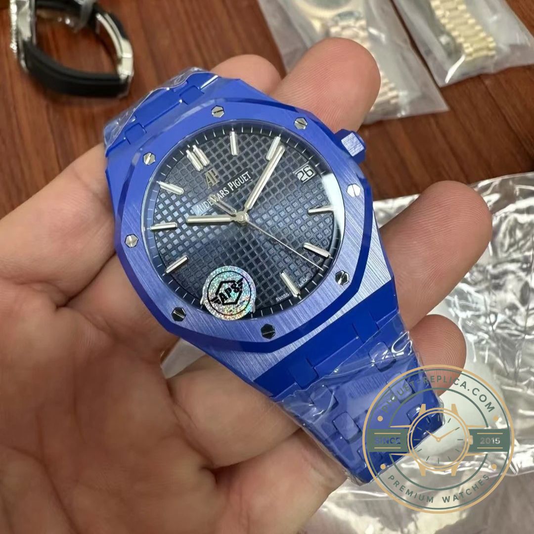 Audemars Piguet Royal Oak 15500 blue ceramic replica watch