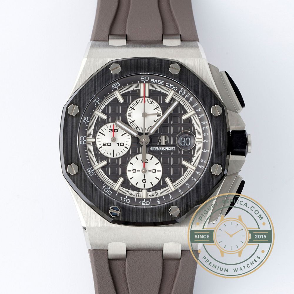 Replica Royal Oak Offshore 26400IO with grey Mega Tapisserie dial design