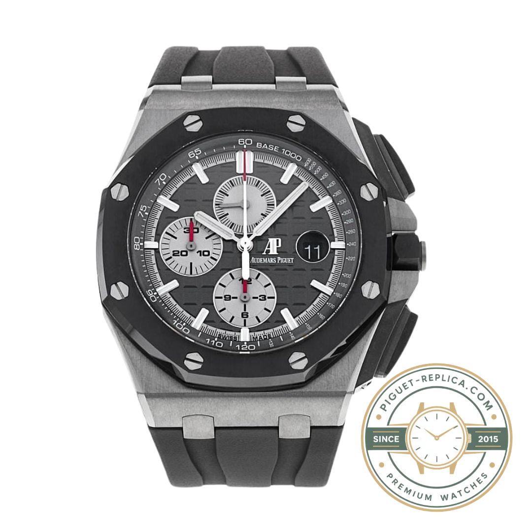 Audemars Piguet 26400IO.OO.A004CA.01 grey dial close-up view