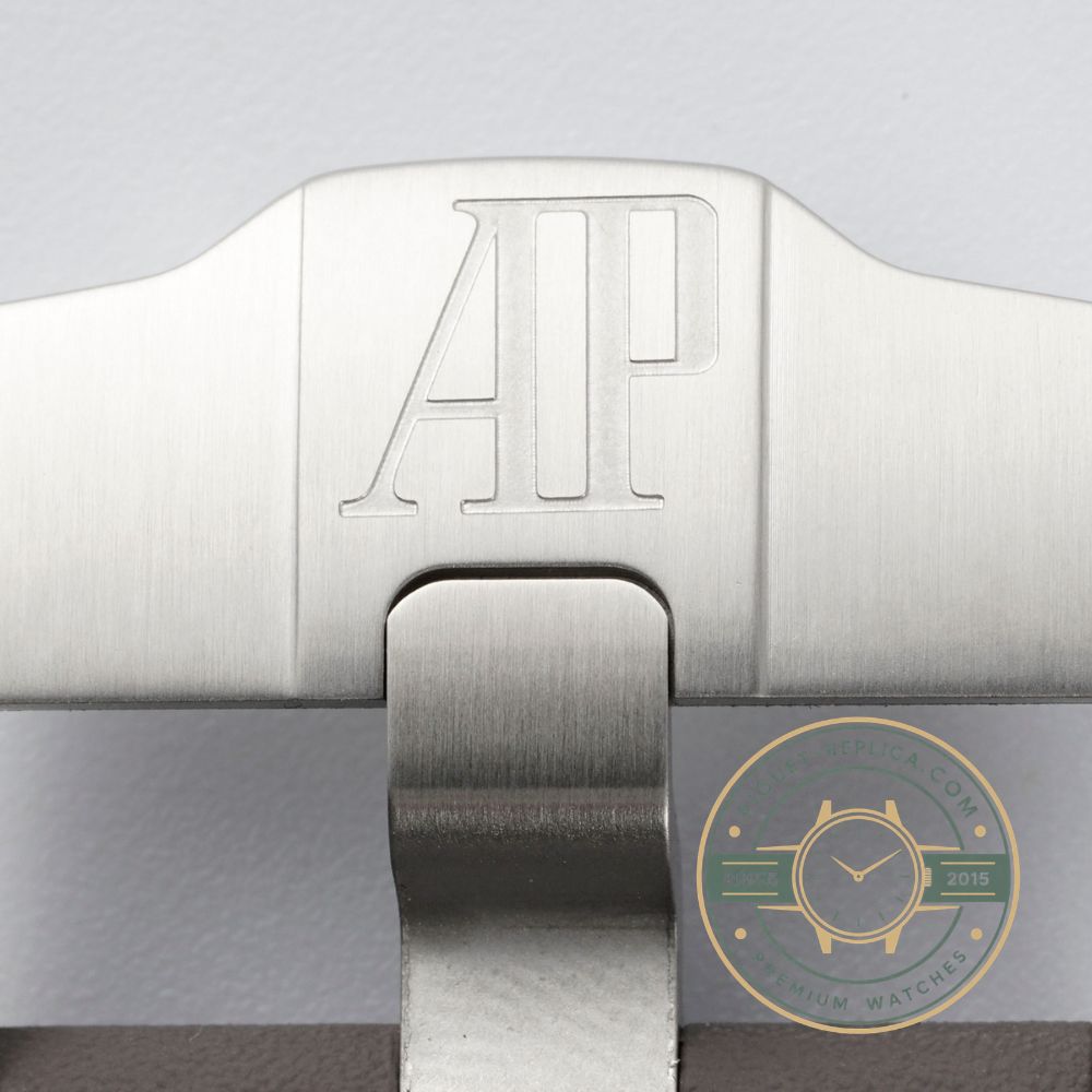 Audemars Piguet Royal Oak Offshore 26400IO titanium case with grey rubber strap