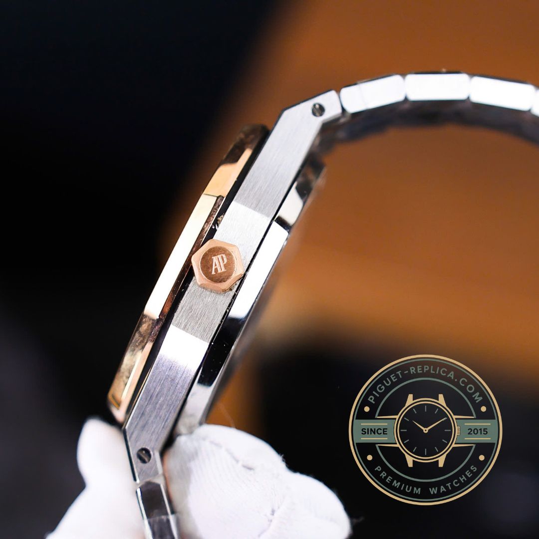 Audemars Piguet Royal Oak replica watch 67651SR complete view premium AP replica