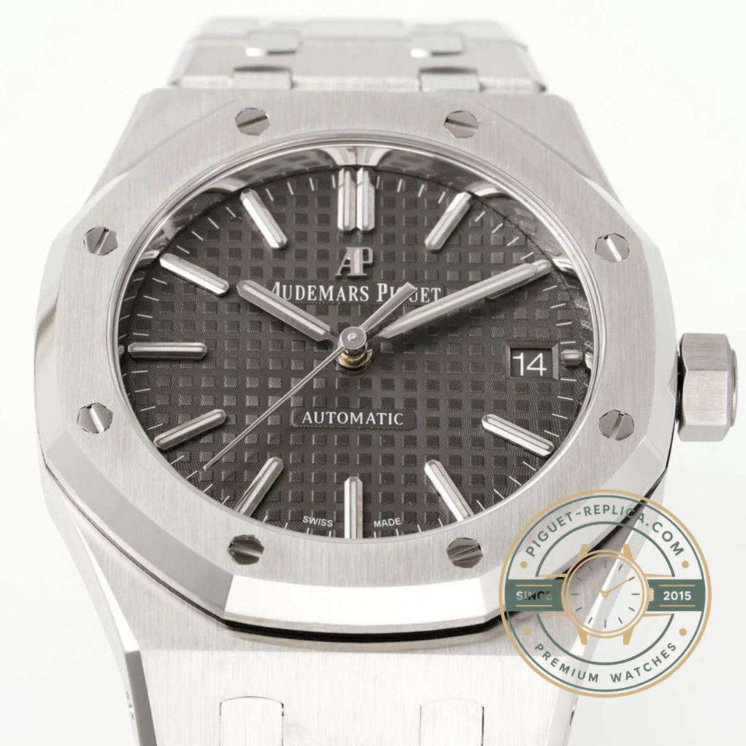 Audemars Piguet Royal Oak 15450ST replica watch stainless steel case and bracelet details