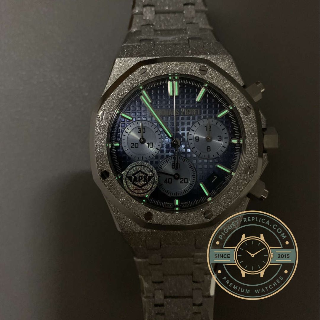 Replica AP watch 26240BC with sapphire crystal and anti-reflective treatment