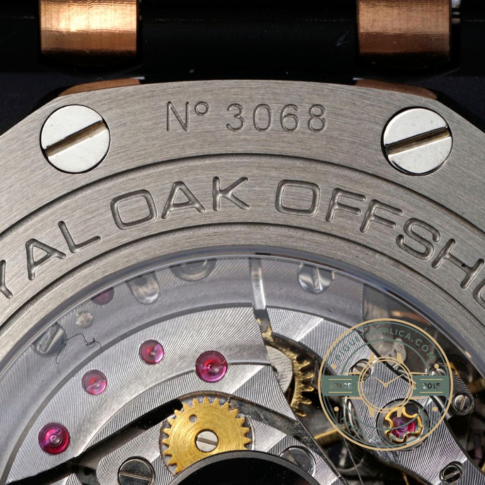 Super clone AP Royal Oak Offshore 26405CE with a 44mm ceramic case and automatic chronograph