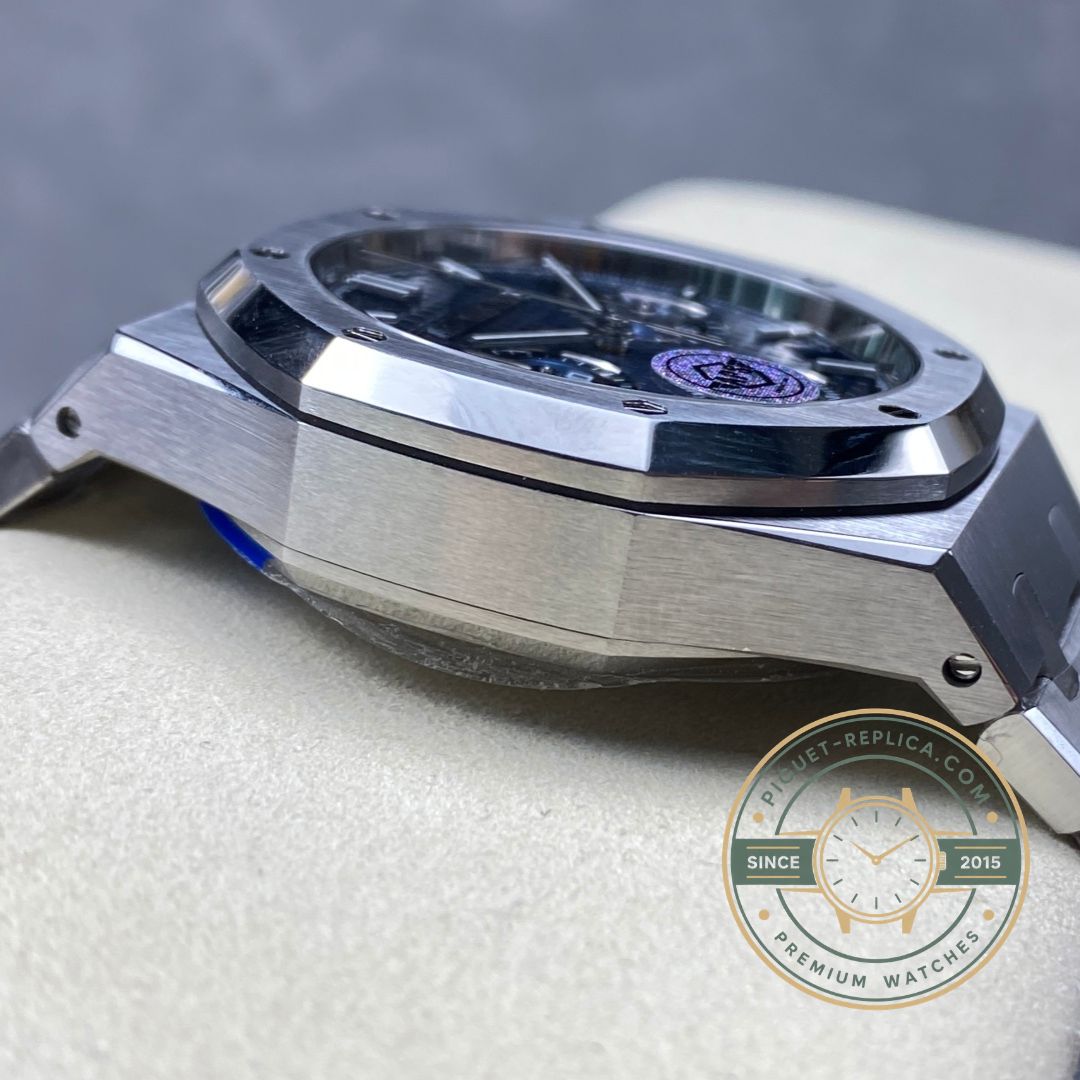 Royal Oak replica 26240ST 41mm with automatic chronograph movement and blue dial